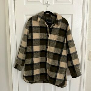 Madewell Wool Plaid Coat